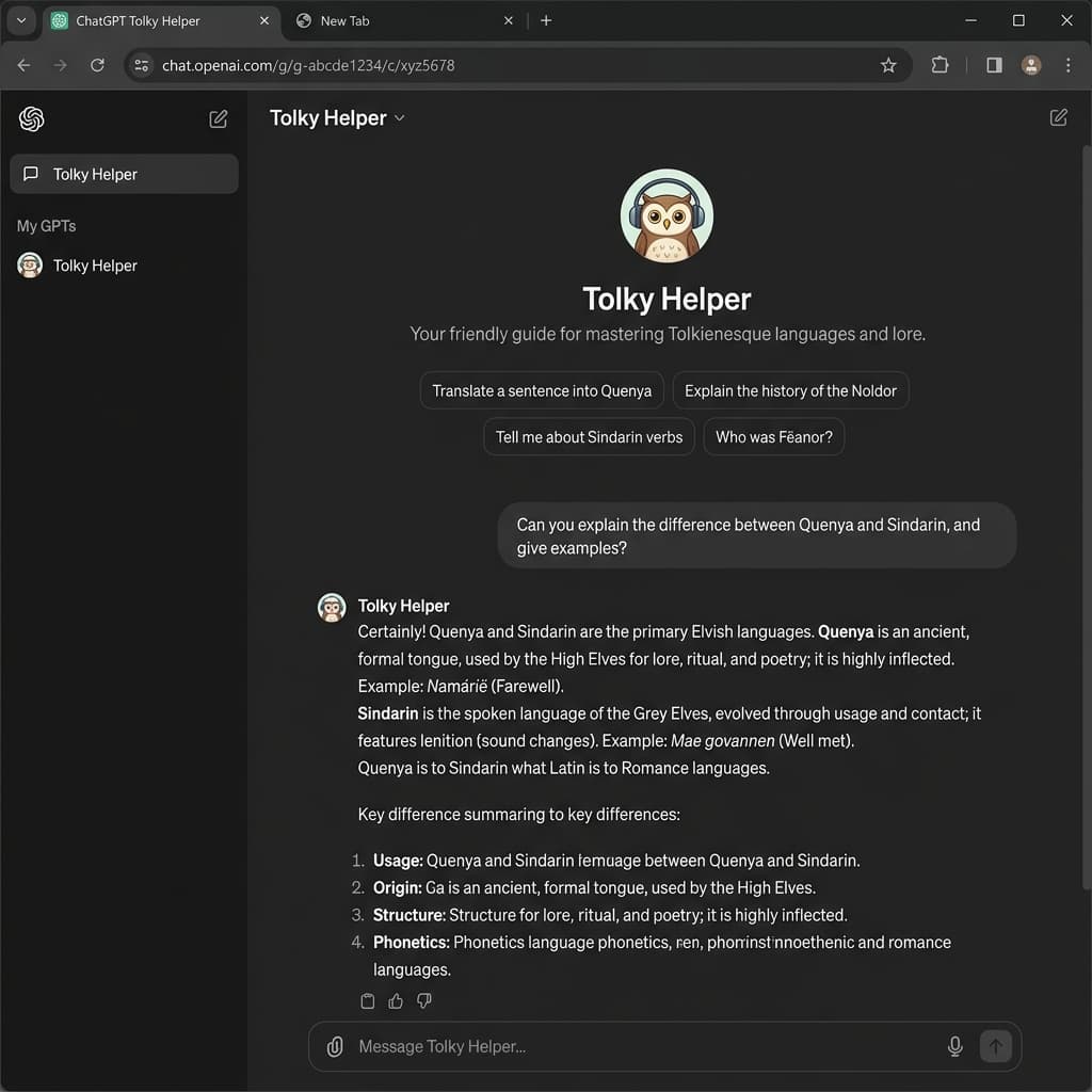 Teste em tempo real (Preview) do GPT Personalizado